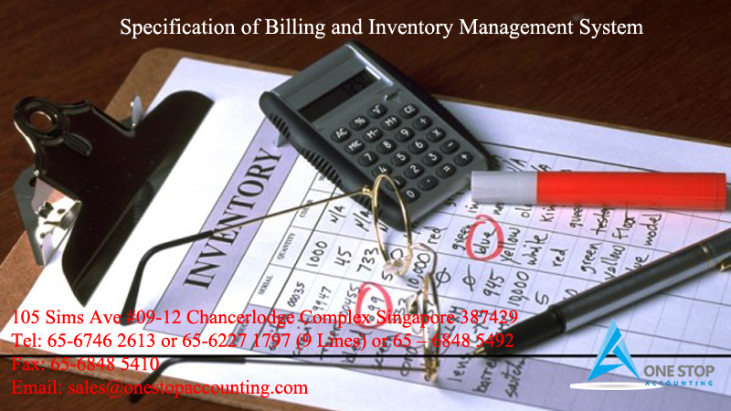Specification of Billing and Inventory Management System